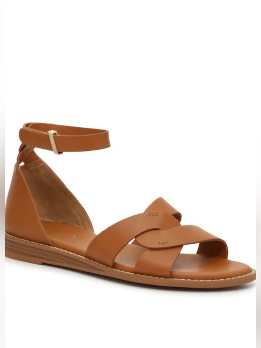 Franco Sarto Gloria Tan Leather Sandals Size 6